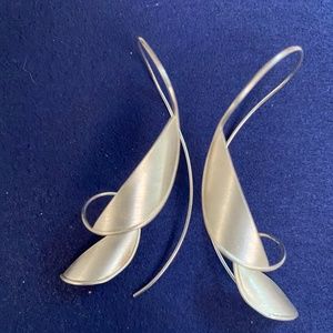 Waterfall designer earrings sterling